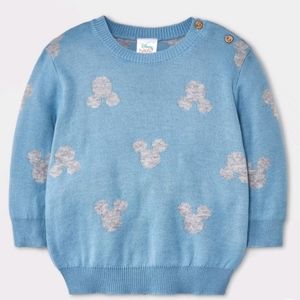Disney Baby Boys Mickey Mouse & Friends Pullover Sweater Blue 12M NWT